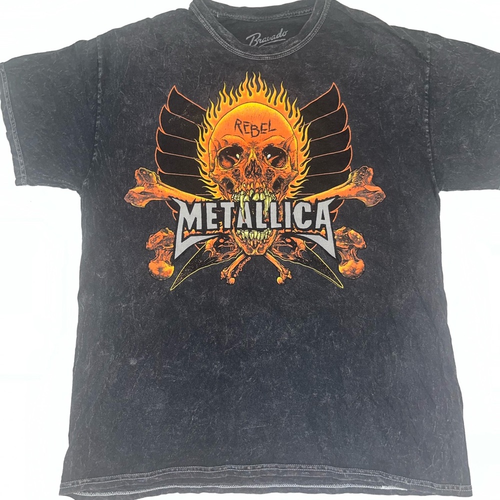 Metallica Fire and Ice Band Tee Shirt